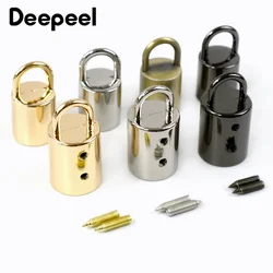 5-30Pcs Deepeel 11/14mm Metal Cord Lock Buckles Rope Stopper Handbag Strap Tassel Clasp Hook Hanger Leather Hardware Accessories