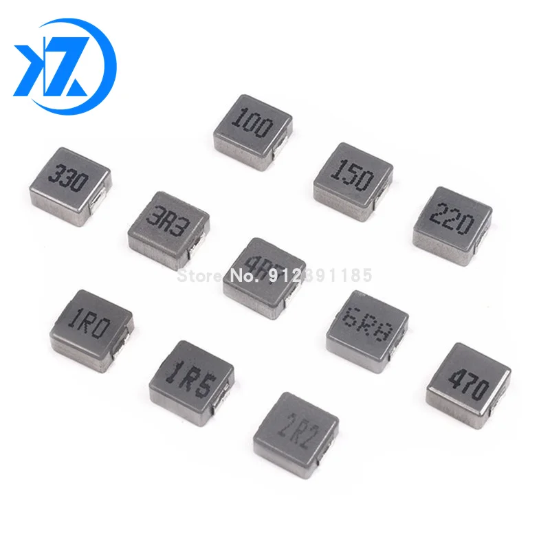 10PCS/BAG SMD Molding Power Inductors 0630 7x7x3mm 1uH 1.5uH 2.2uH 3.3uH 4.7uH 6.8uH 10uH 15uH 22uH 33uH 47uH