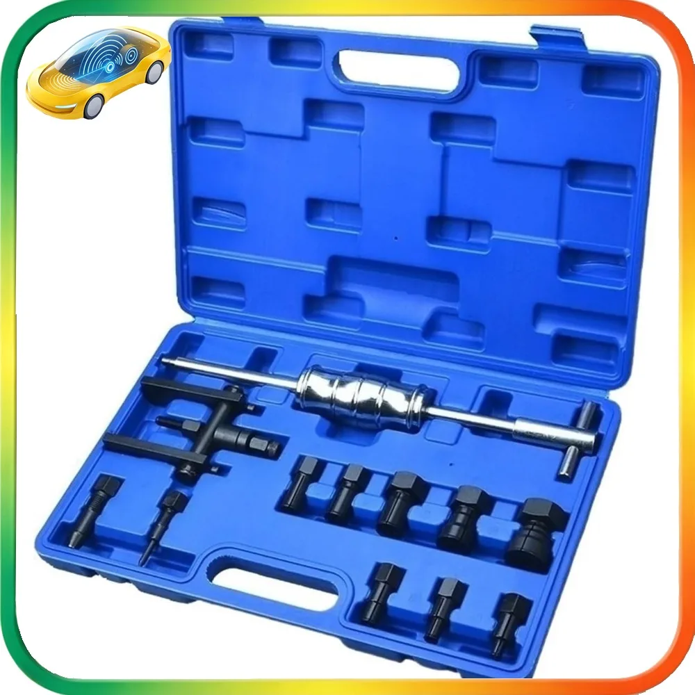 Blind Hole Inner Bearing Puller Set with Slide Hammer Motorcycle Auto Internal Extractor Removal Tool Kit 8-25mm