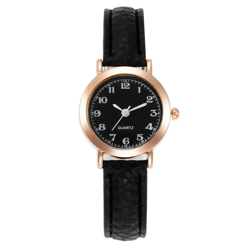 Relojes sencillos Para Mujer, Reloj redondo pequeño con cinturón Para niña, relojes de pulsera de cuarzo, Reloj de vestir Para Mujer, relojes de regalo Para Mujer, Reloj Para Mujer