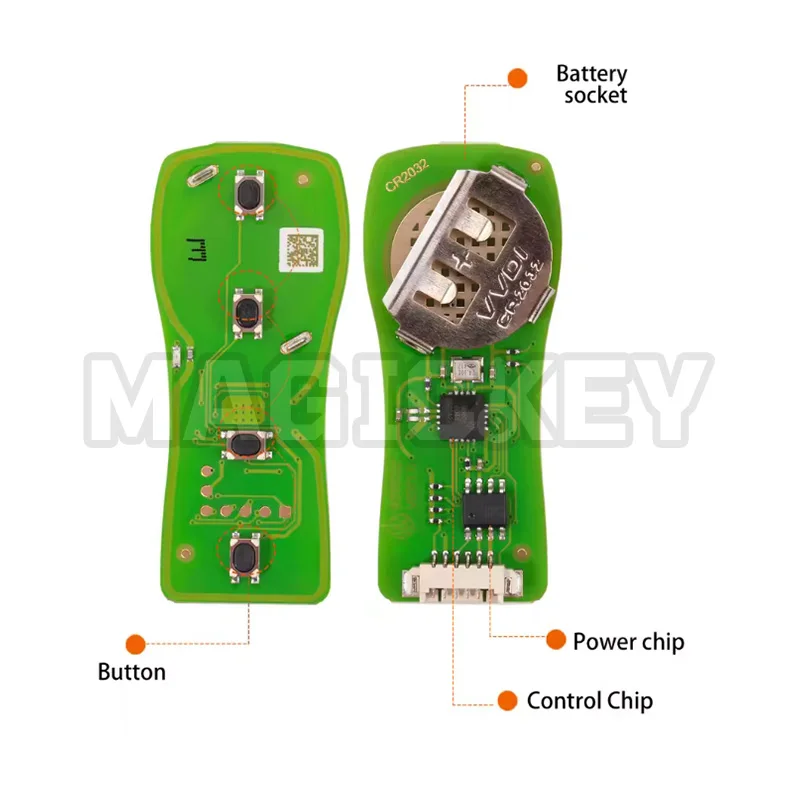 1 Uds Xhorse XKNI00EN mando a distancia Universal separado llave de coche Fob 4 botones para Nissan diseño ajuste herramienta de llave VVDI/VVDI2