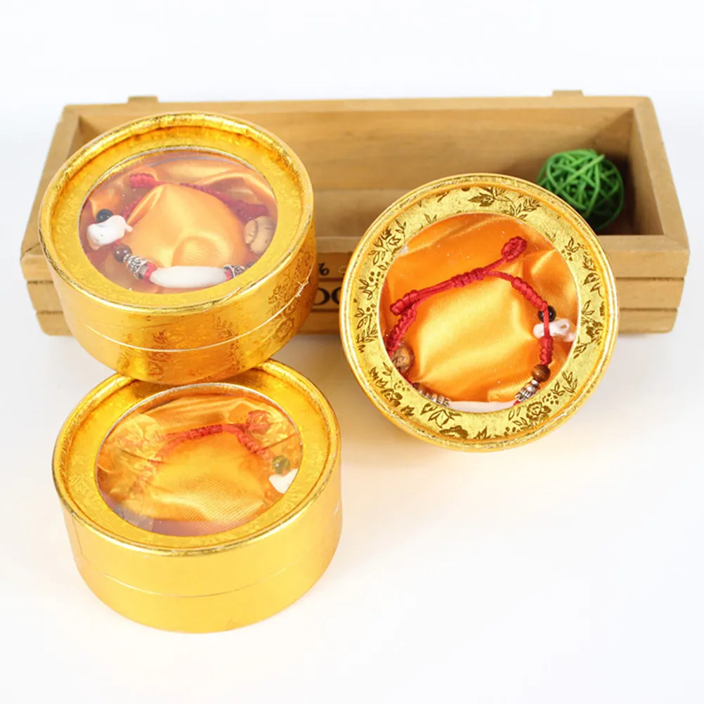 6Pcs Bracelet Storage Boxes Mini Jewelry Organizer Cases Premium Portable Gift Packaging for Baby Lovers Wedding Valentine Day