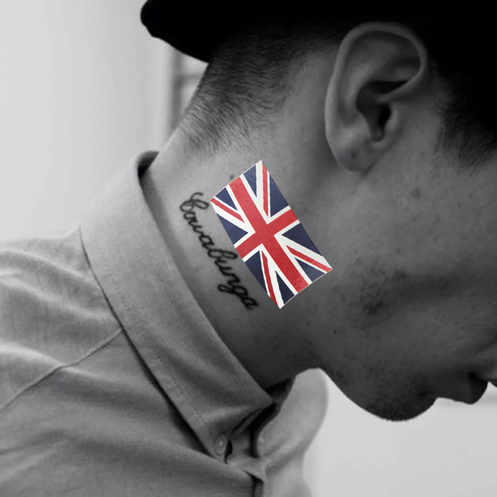 

5 Sets UK Flag Face Stickers Waterproof Temporary Decals Sports Match Fans National Flag Tattoos Body Art Car Decor