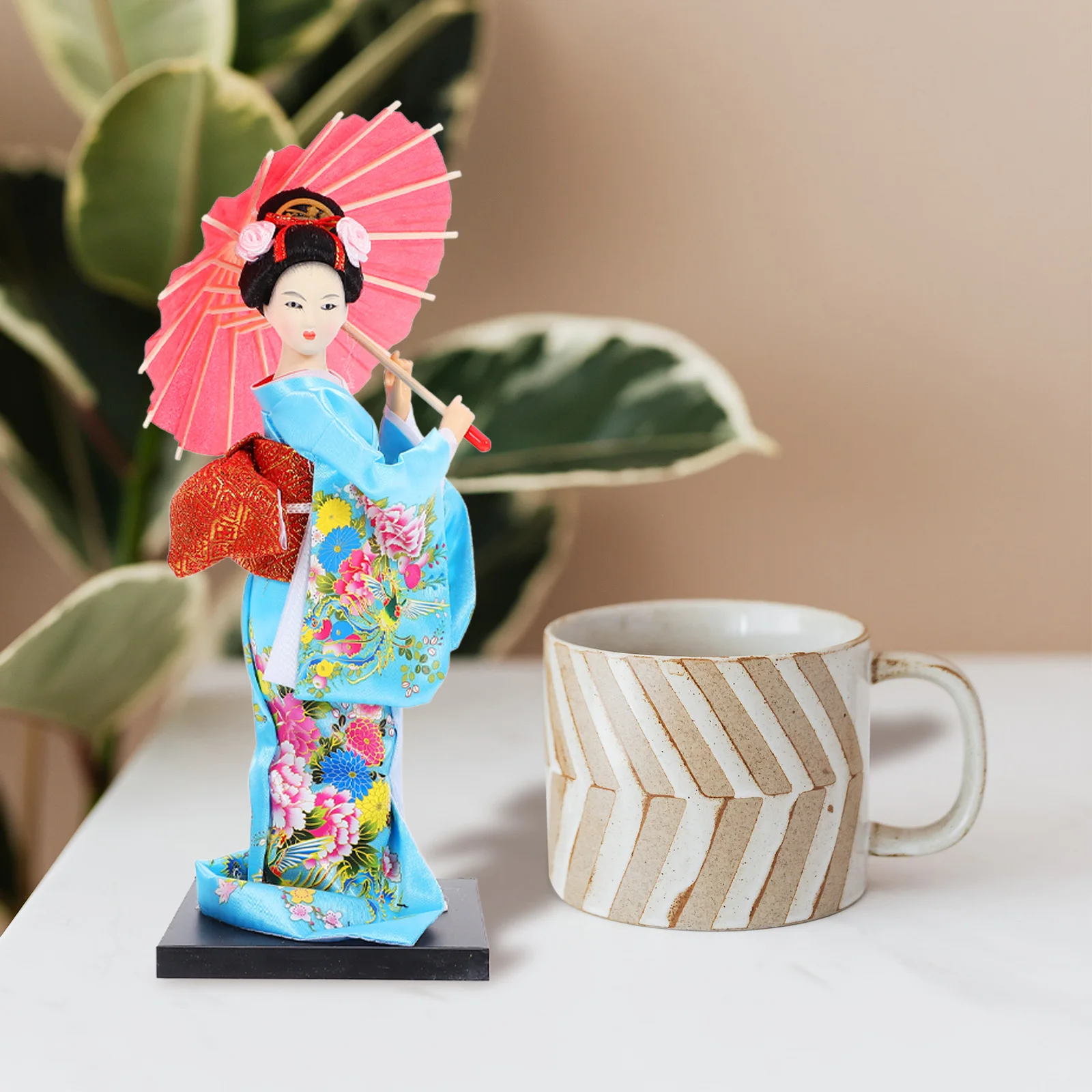 

Geisha Japanese Kimono Asian Craft Decorative Figurine Home Restaurant Table Centerpiece Japandes Room Decor Japanese