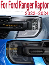 For Ford Ranger Raptor 2023-2024 Car Exterior Headlights Anti-Scratch Protective Film Headlamps Repair Sticker Accessories Refit