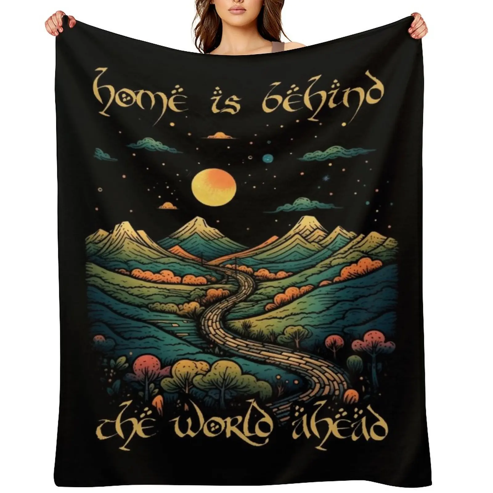 

Home is Behind, the World Ahead - Start Night - Fantasy Throw Blanket Summer Beddings Bed christmas decoration Custom Blankets