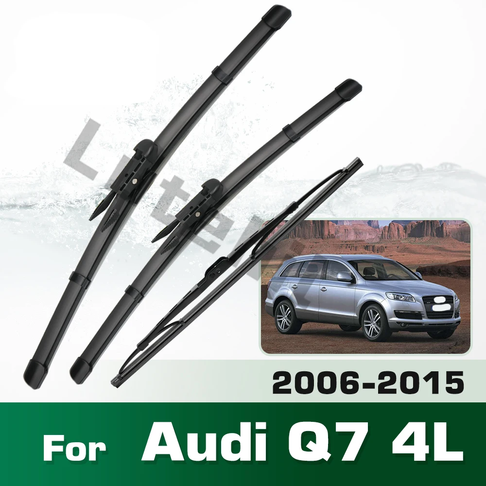 Wischer lhd vordere und hintere wischer blätter für audi q7 4l 2006-2015 windschutz scheibe windschutz scheibe fenster bürsten 26 "26" 14"