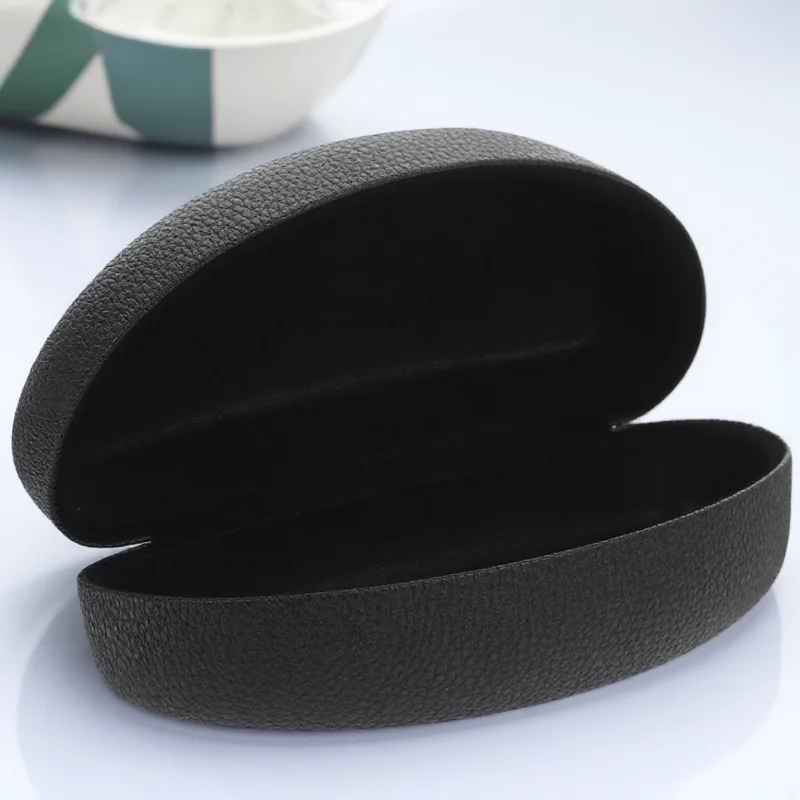 

2 Pieces Black Sunglasses Case Hard Shell Eyeglass Protective Box Travel Glasses Storage ganizer Retro Lightweight Portable