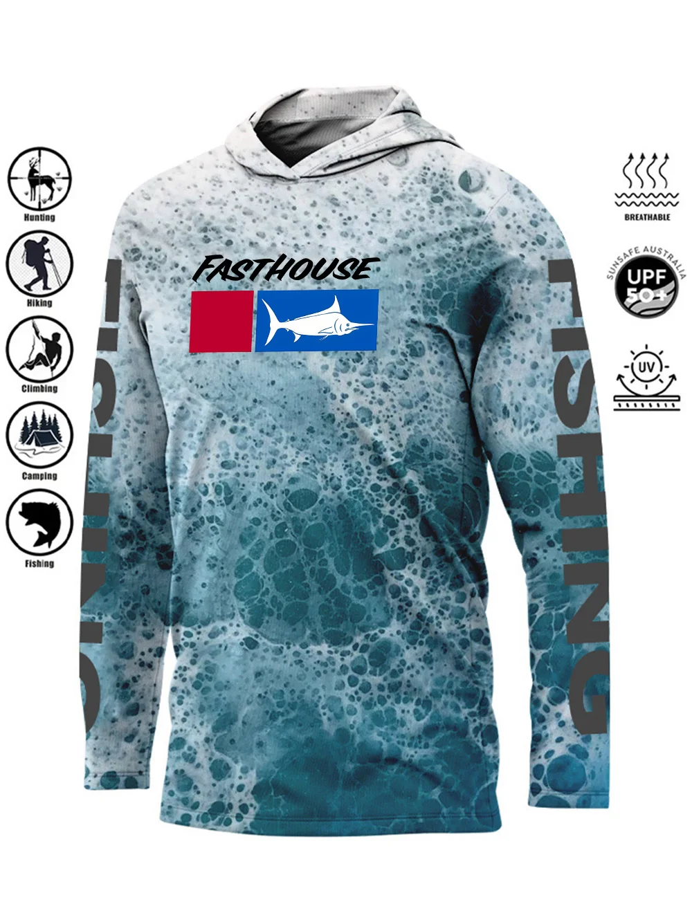 

Men's long sleeved shirt camouflage 3D printed shirt outdoor sports fishing sweatshirt large-sized fashionable men's top