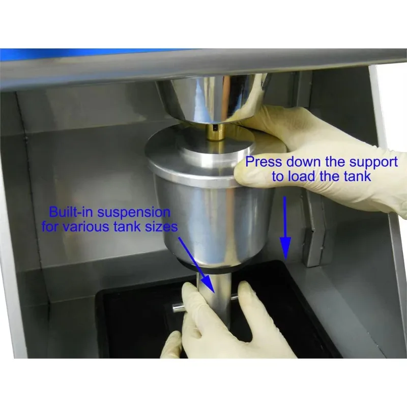 معدات خلاط المكنسة الكهربائية الكوكبية ذات العمود المزدوج مع حاويات اختيارية (50-500 مل) حتى 600 دورة في الدقيقة -MSK-SFM-16