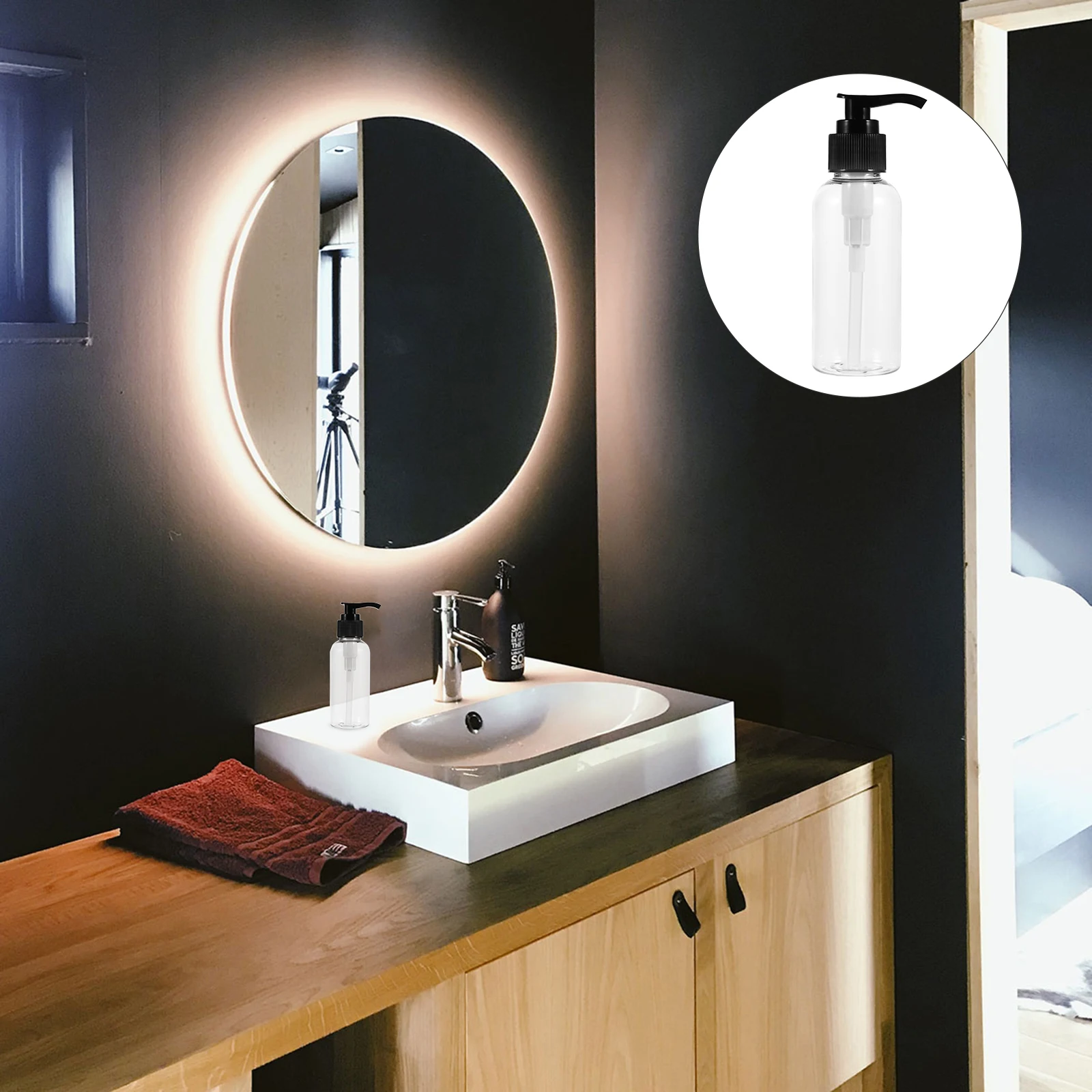 

6Pcs 100ml Lotion Pump Bottles Portable Empty Plastic Containers for Travel Toiletries Travel Bottle Portable Lotion Container