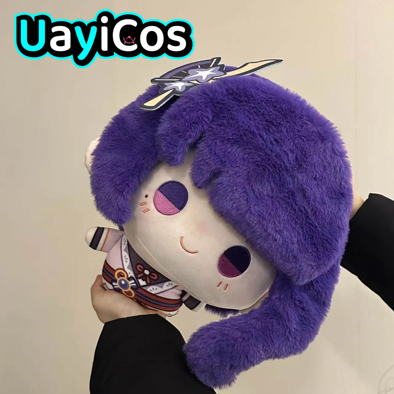 In Stock 35cm Genshin Impact Raiden Shogun Stuffed Plushie Doll Clothes Pillow Cartoon Ornament Anime  Game Toy Gifts Cosplay