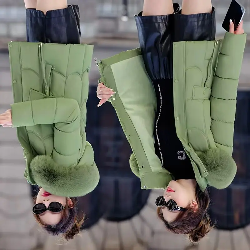 

Зимняя куртка, новые женские парки, одежда, пальто, куртка с большим меховым воротником и капюшоном, толстая теплая зимняя одежда, парка, женская верхняя одежда, пальто