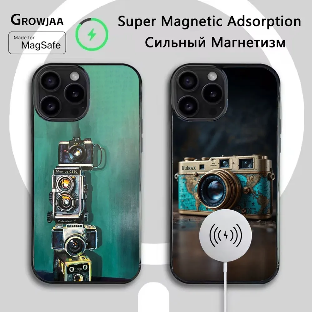 

Retro Camera Vintage Phone Case For iPhone 16e,16,15,14,13,12,11,Plus,Pro,Max,Mini Magsafe Magnetic Wireless Charging