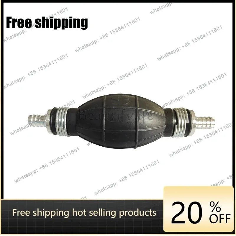 YJ Hand Fuel Pump 10mm Manual Primer Pump Diesel Oil Pump For Car Marine Boat Fuel System