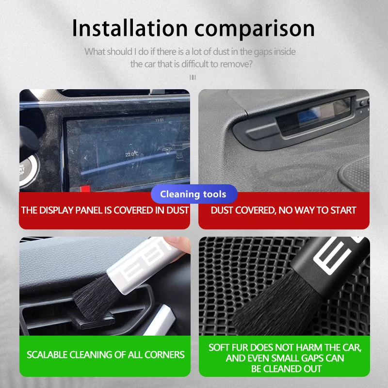 Car Outlet Cleaning Air-Conditioner Tool Multifunct Dust Brush For Ebro S800 S700 Jaecoo J7 J8 Omoda 5 C5