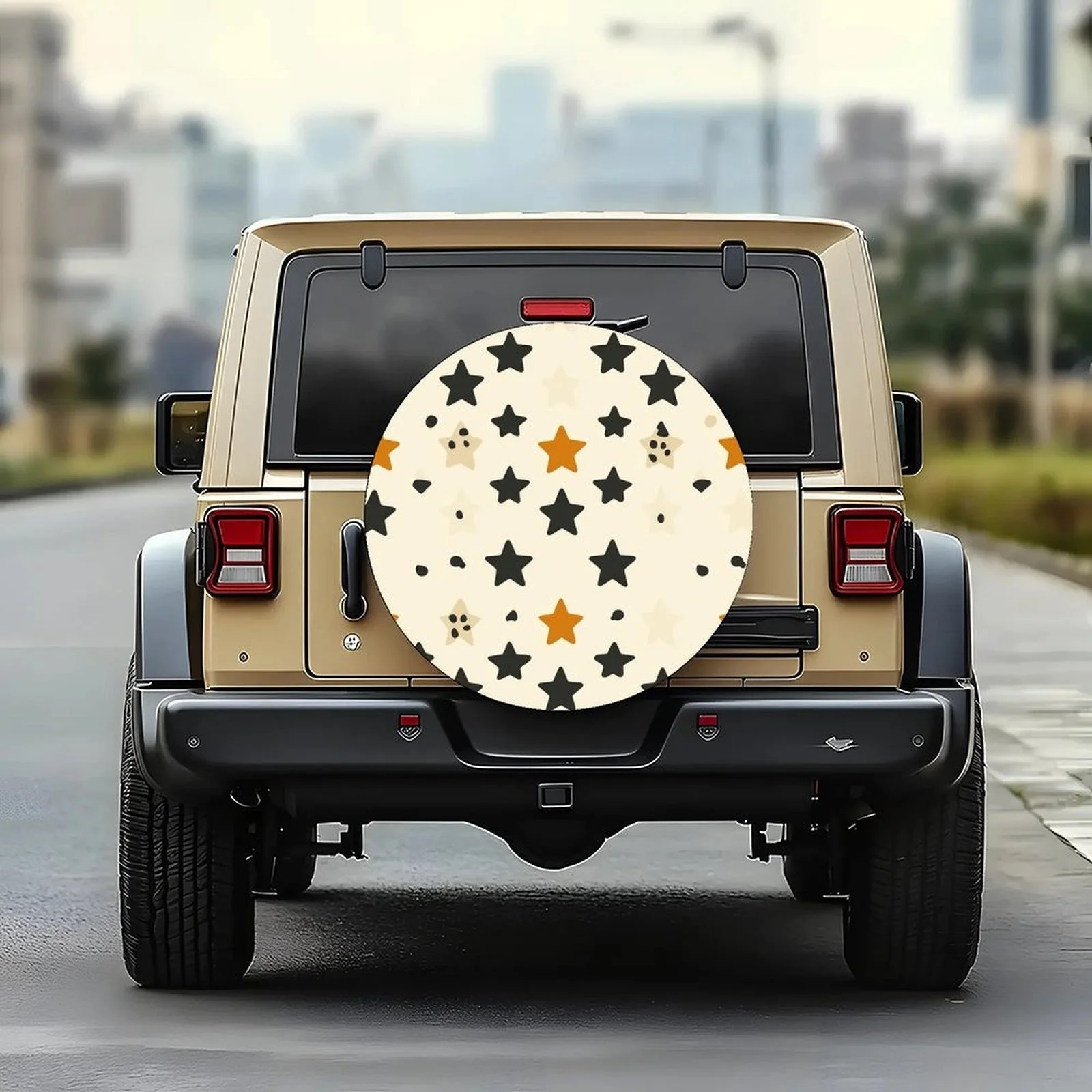 1pc Star Pattern Design Themed Tire Cover Wheel Cover, Trendy Wheel Cover Tire Cover Wheel Protection Cover, Suitable For Most