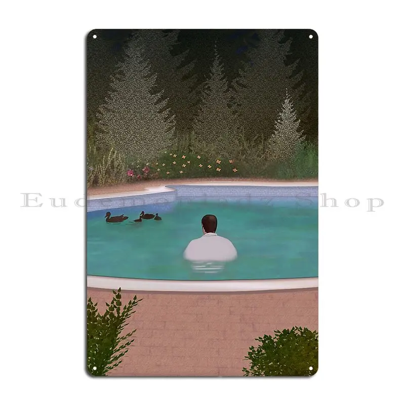 Him With Those Ducks Metal Sign Character Home Living Room Living Room Party Tin Sign Poster