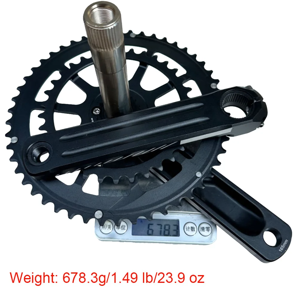 Road Bike Crankset 165mm Intergrated Crank Arm 50-34T Double