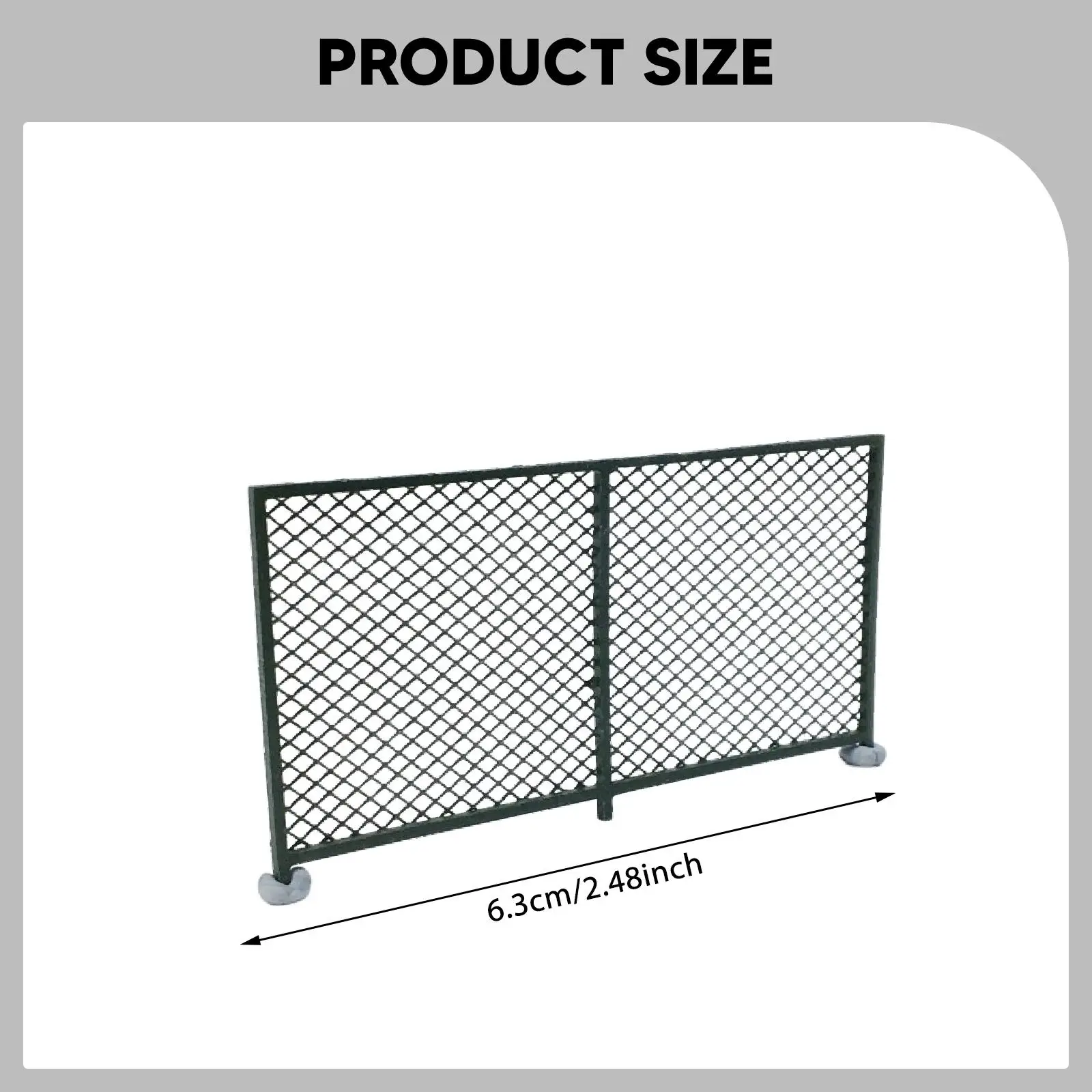 HO 스케일 울타리 레이아웃, 견고하고 창의적이며 가벼운 DIY 미니어처 풍경 장식 액세서리 1/87 스케일 모델 울타리