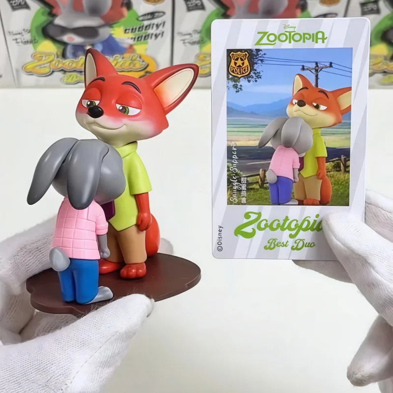 

52 игрушки Disney Zootopia Best Partners Series слепая коробка аниме фигурки игрушки настольные украшения модель милый сюрприз подарки на день рождения