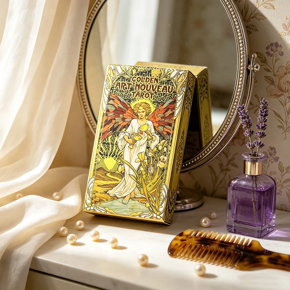 Gouden Art Nouveau Tarotkaarte - Board Game Oracle recensie en prijs