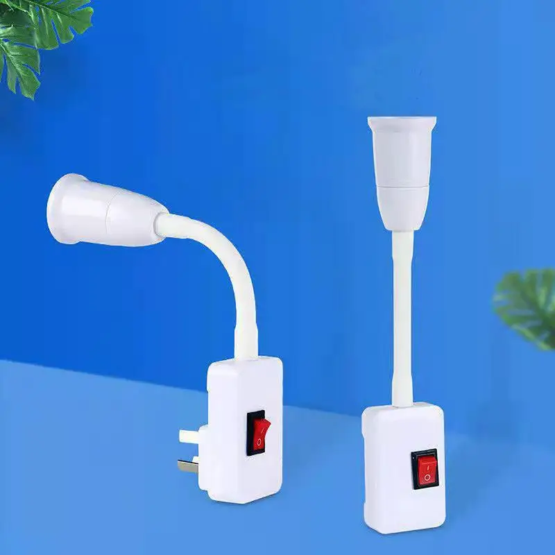 Light Bulb Socket E27 Light Base Heat Resistant Lamp Holder Screw In Adapter For Kitchen Bedroom Restaurant Tabletop