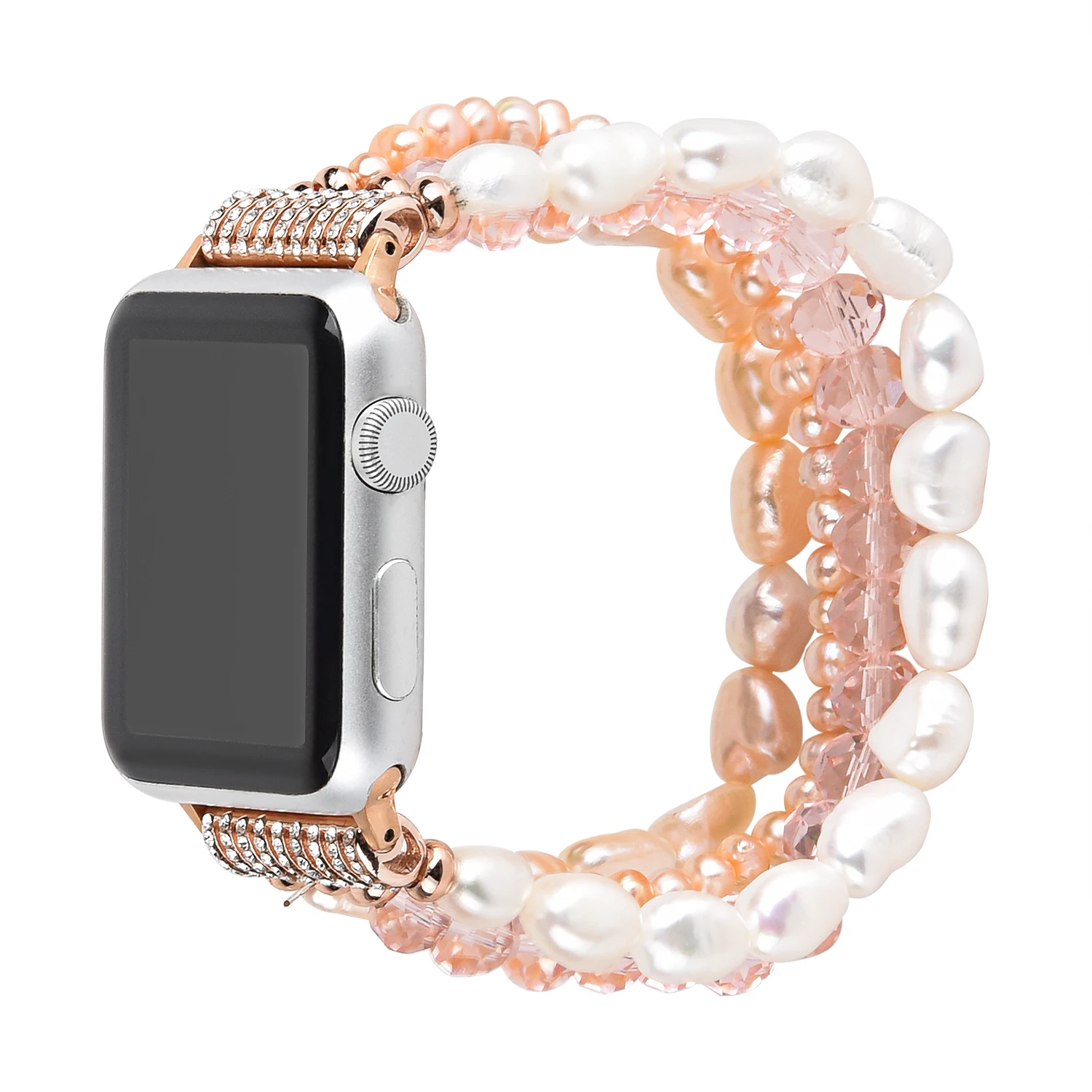 Jewelry Beaded Strap for Apple Watch Ultra/2 49mm 10 9 8 7 46mm 45mm 41mm Elastic Bracelet Band iWatch 6 5 4 3 SE 44mm 42mm 40mm