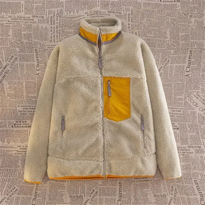 กลางแจ้งWindproofฤดูหนาวชายColdproofเสื้อแจ็คเก็ตเสื้อกันหนาวCashmere Jacketลงเสื้อแจ็คเก็ตชายอุ่นสบายเสื้อผ้าTop