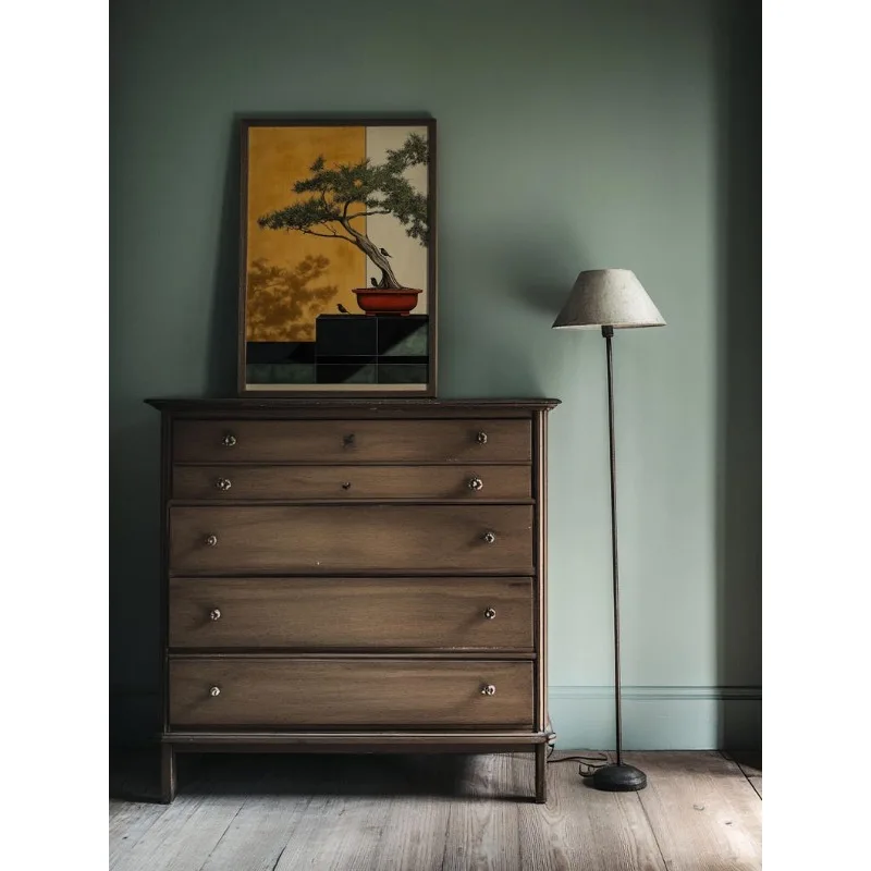Retro Japanese Bonsai Tree Canvas Artwork Illustration, Frameless Mid-century Landscape Poster for Living Room & Bedroom Decor