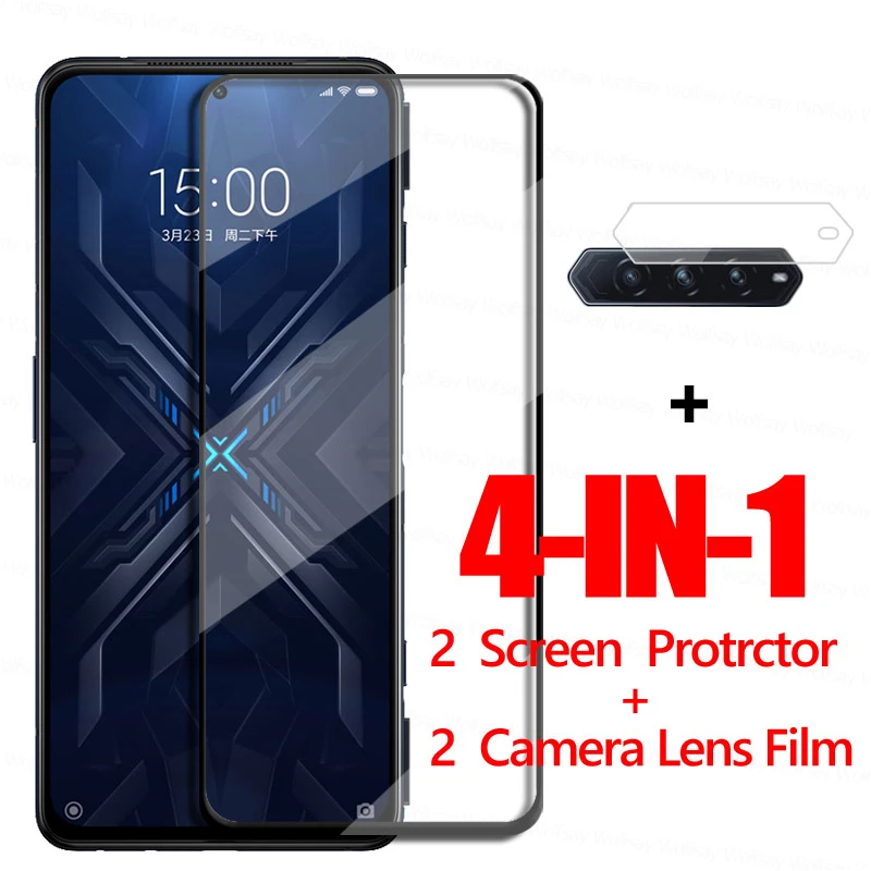 Para Xiaomi Black Shark 4 Pro Protector de pantalla de vidrio Black Shark 4S 4 Pro película protectora de vidrio templado para teléfono Black Shark 4 Pro