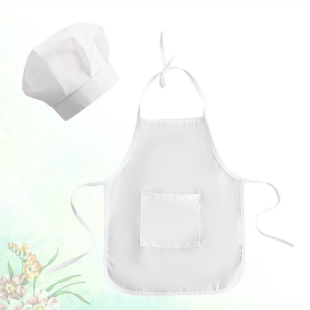 Kids Apron Baby Clothes Photo Props Halloween Newborn Chef Hat Photography Child