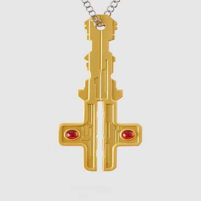 Movie Mission Impossible 7 Necklace Tom Cruise Cosplay Unisex AI Key Pendant Choker Jewelry Accessories Props Gifts