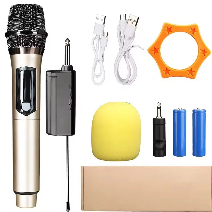 

Professional high frequency wireless handheld microphone universal microphone portable rechargeable