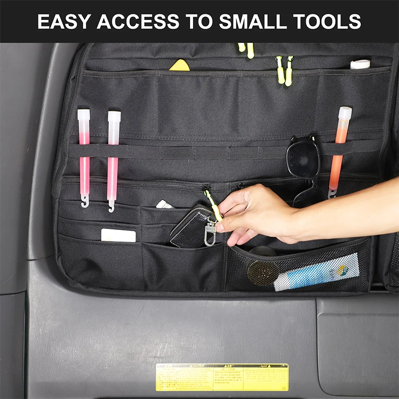 

Trunk Bag Car Trunk Organizer Rear Door Window Bag Stowing Tidying Car Accessories For Toyota Land Cruiser Prado J120 2003-2009