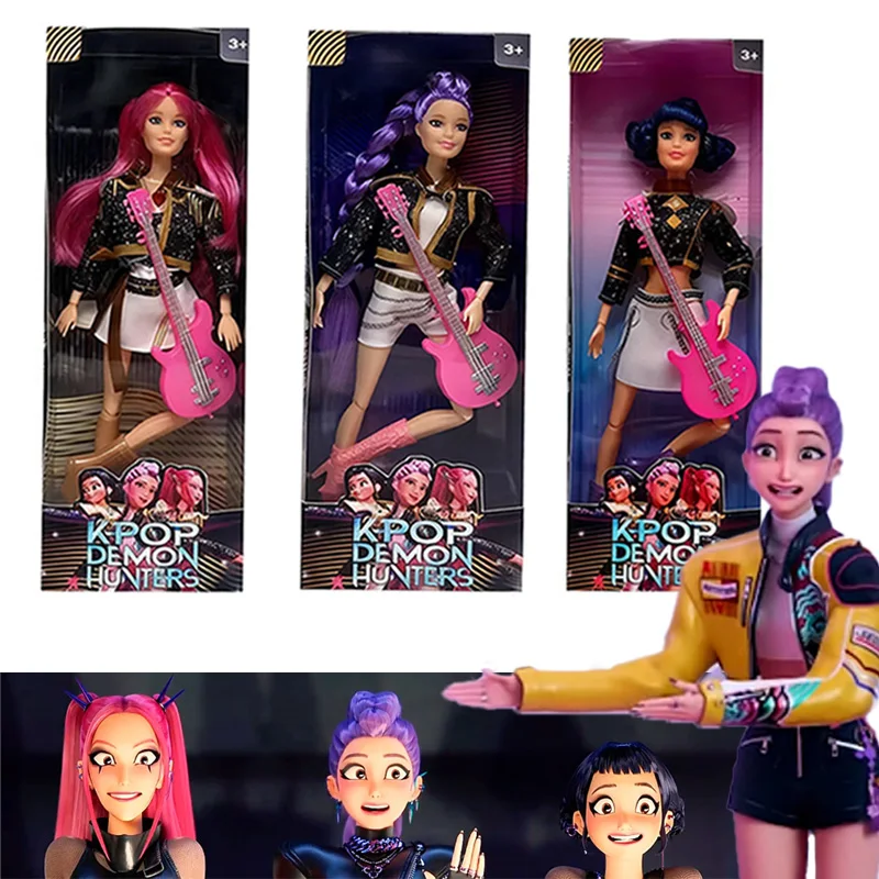

HOT Anime K-Pop Demon Hunters Live-Action Kpop Figure Toys Dolls - Rumi Mira Zoey,Creative Collection Gift for Girls & Kpop Fans