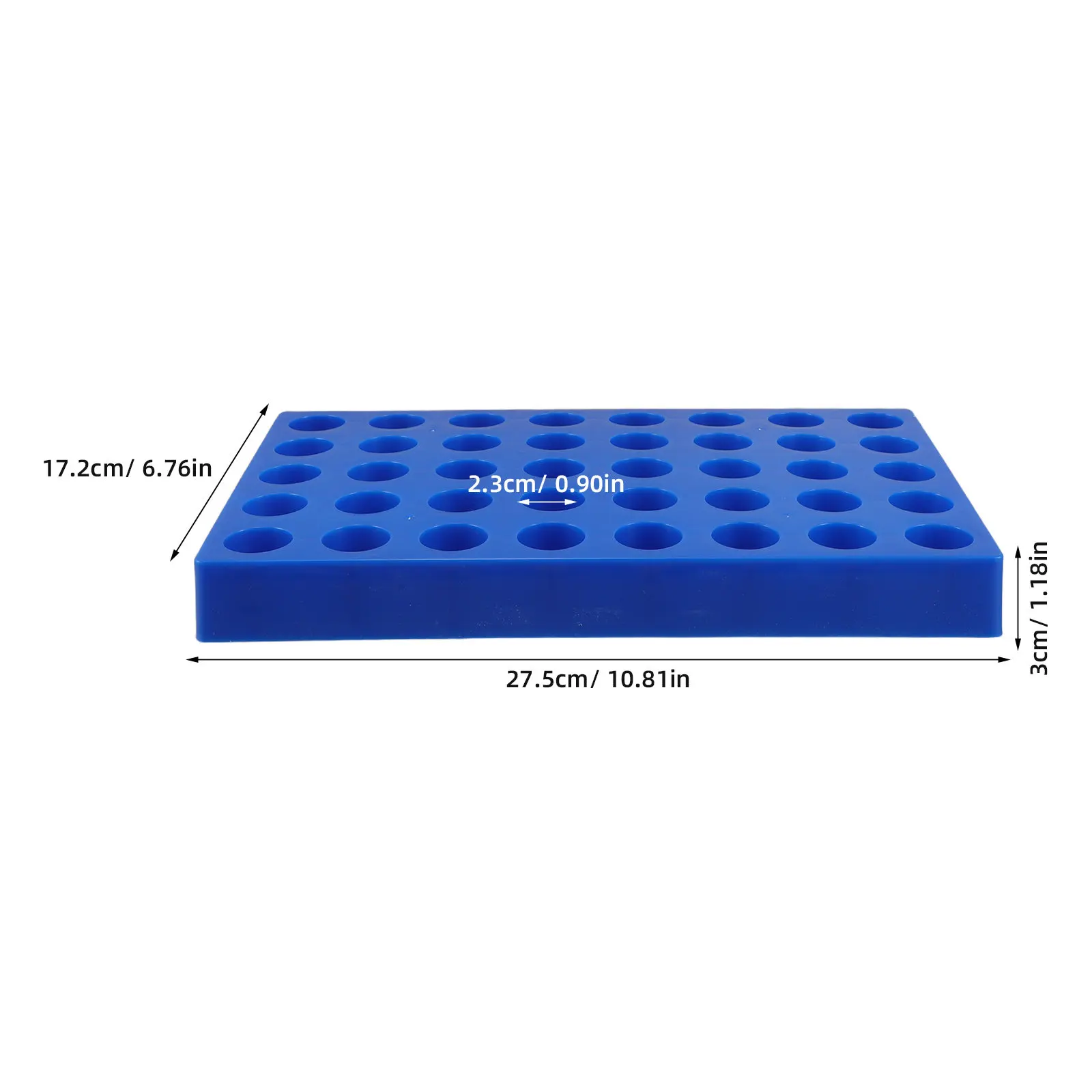 40 Holes Vial Rack Laboratory Tube Holder 10Ml 15Ml Sample Bottle Organizer Stackable Centrifuge Tube Rack Research Lab Sample