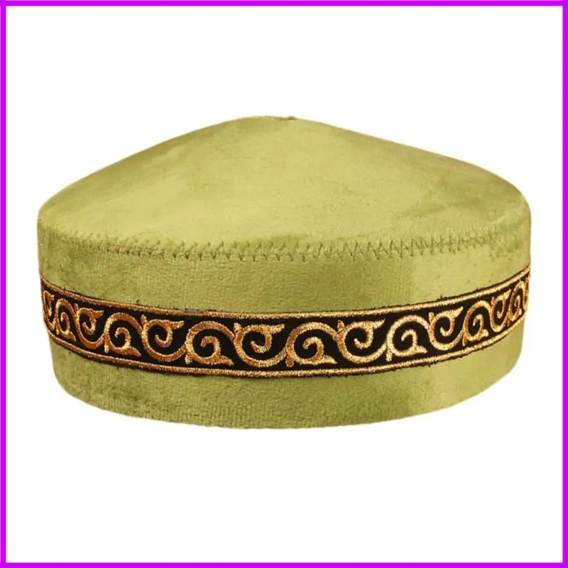 قبعة جمجمة كلاسيكية عرقية للرجال والنساء، ناعمة تقليدية في المملكة العربية السعودية الإسلامية #3