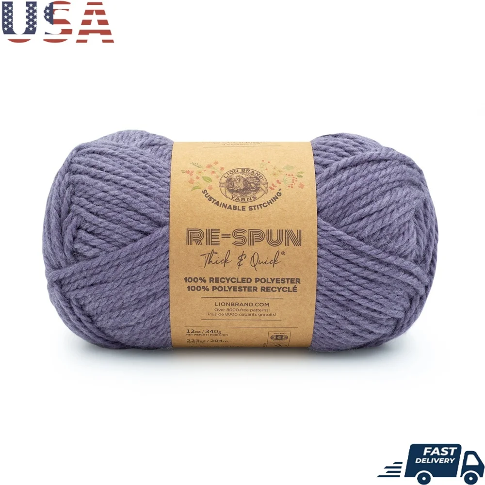 

Re-Spun толстая быстрая пряжа, 100% переработанный полиэстер, супер объемная пряжа, 223 ярда, 340 грамм, экологически чистая пряжа, домашний декор
