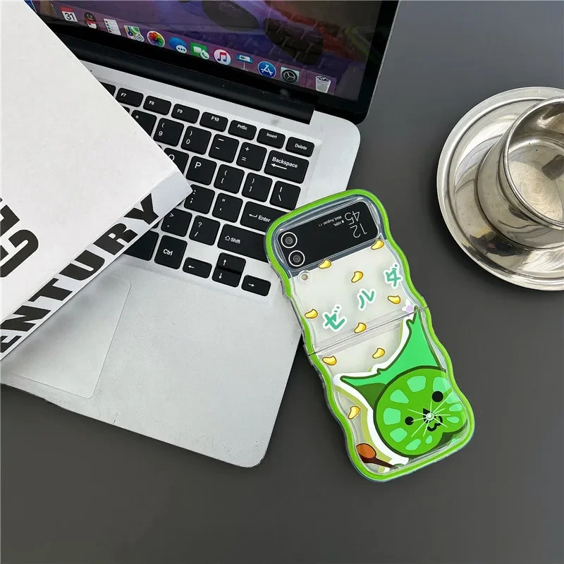 Cute Cartoon Came Tears of the kingdoms Phone Case for Samsung Galaxy Z Flip 3 4 5 5G PC Hard Anti-drop Back Cover Funda