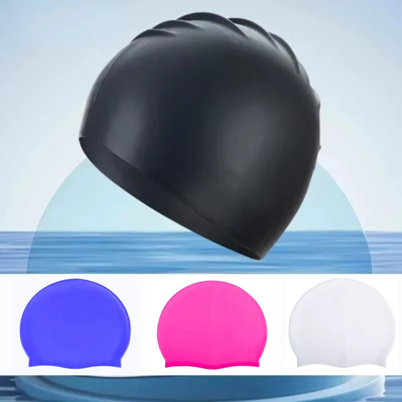 

Шапочка для плавания, силиконовая водонепроницаемая шапочка для плавания для мужчин, женщин, взрослых и детей, шапочки для бассейна с длинными волосами, оборудование для плавания, эластичные шапочки