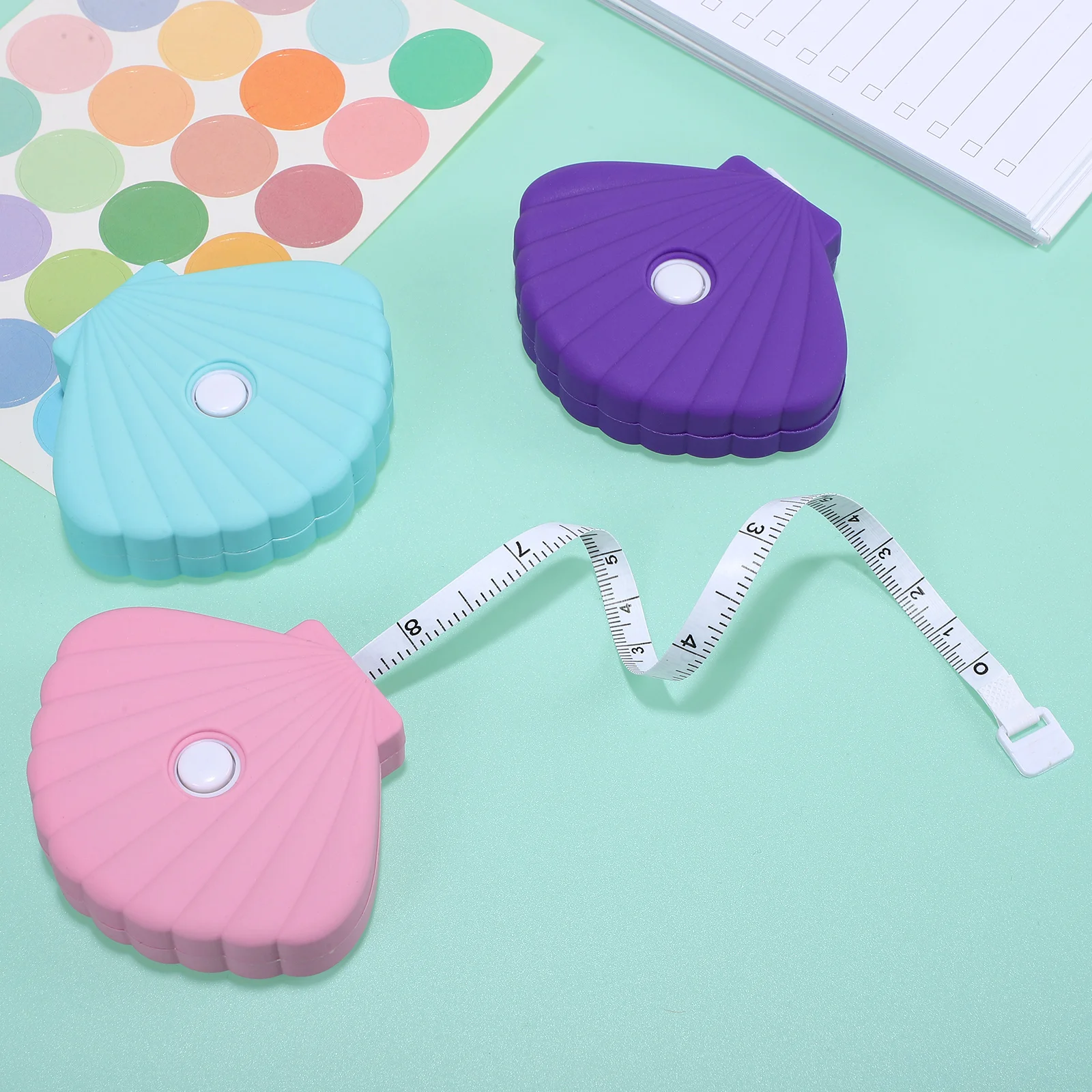 

3 Pcs Shell Tape Measure Shells Measuring for Clothes Measurement Body Measureing Measurements