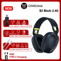 2025 New Onikuma B2 Wireless Gaming Headset For PS5 PS4 PC 2.4GHz USB Game Headphones With Mic Ergonomic Design 5.3 Headphone