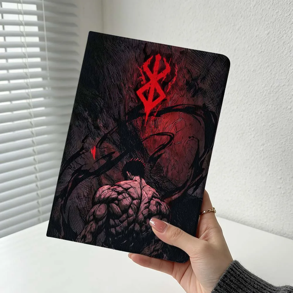 Anime B-Berserk Art Logo Cover For Xiaomi Redmi Mi Pad 8 7 6 5 4 2 SE K Pro Max Ultra Poco Pad Soft Inch Tablet Case