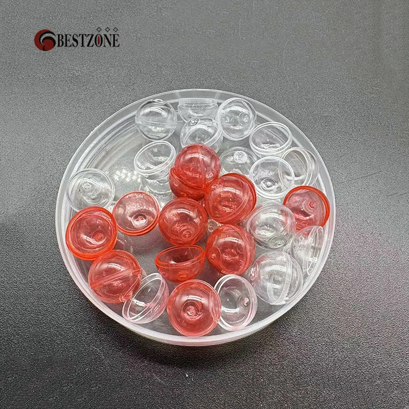 

1000Pcs 0.67-Inch Tiny Mini Clear Plastic Capsules Empty Toys for 0.68-Caliber Props DIY Surprise Ball Container Paintball