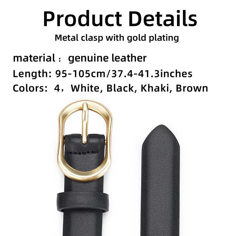 Top Quality Women\'s Belt, Women\'s Pin Buckle Belt, 95-105cm Genuine Leather Belt with Dress, Jeans Belt for Women