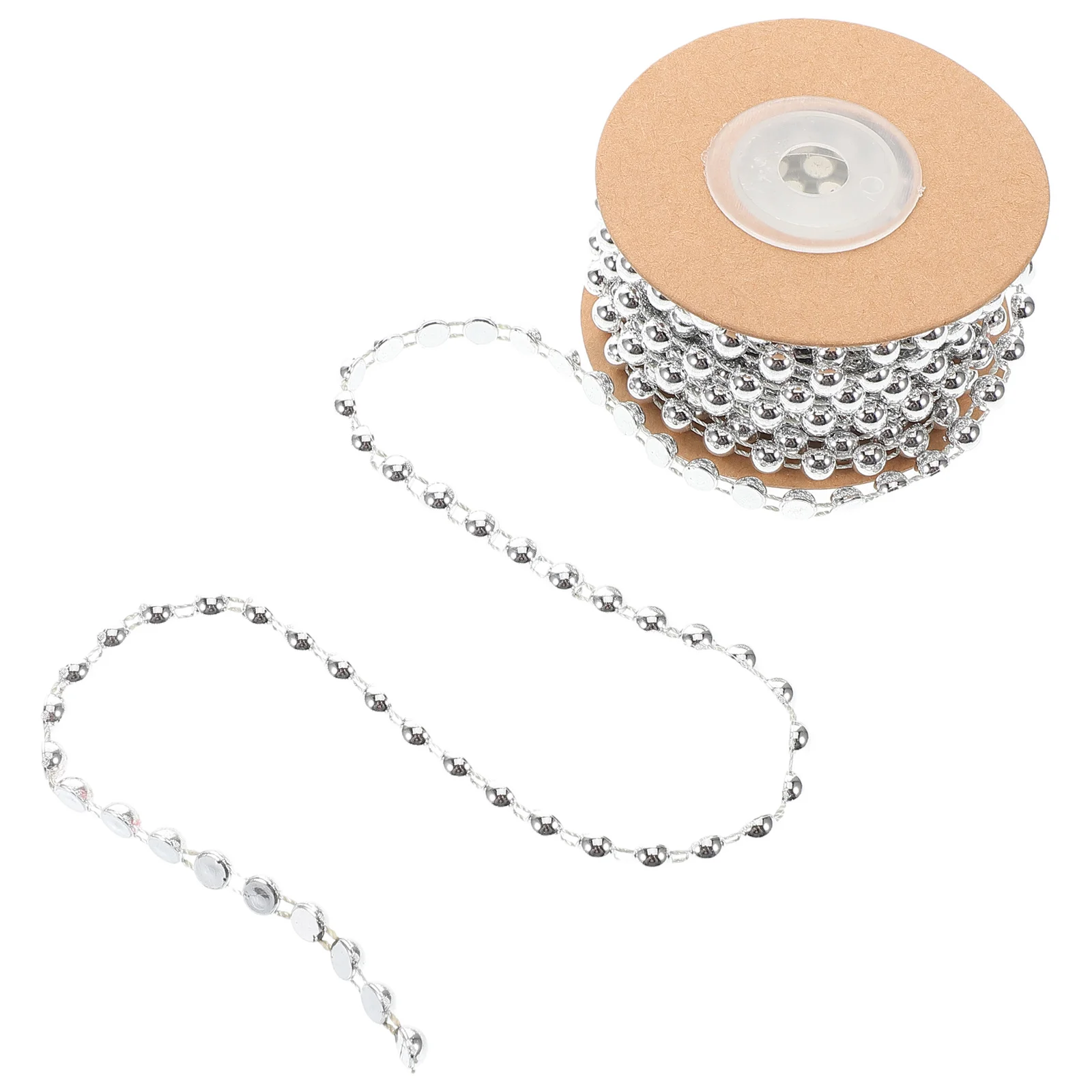 

Half Round Beads Chain Pearl Garland Faux Pearl Beads String ABS Cotton Line Bead Chain DIY Jewelry Making Wedding Craft