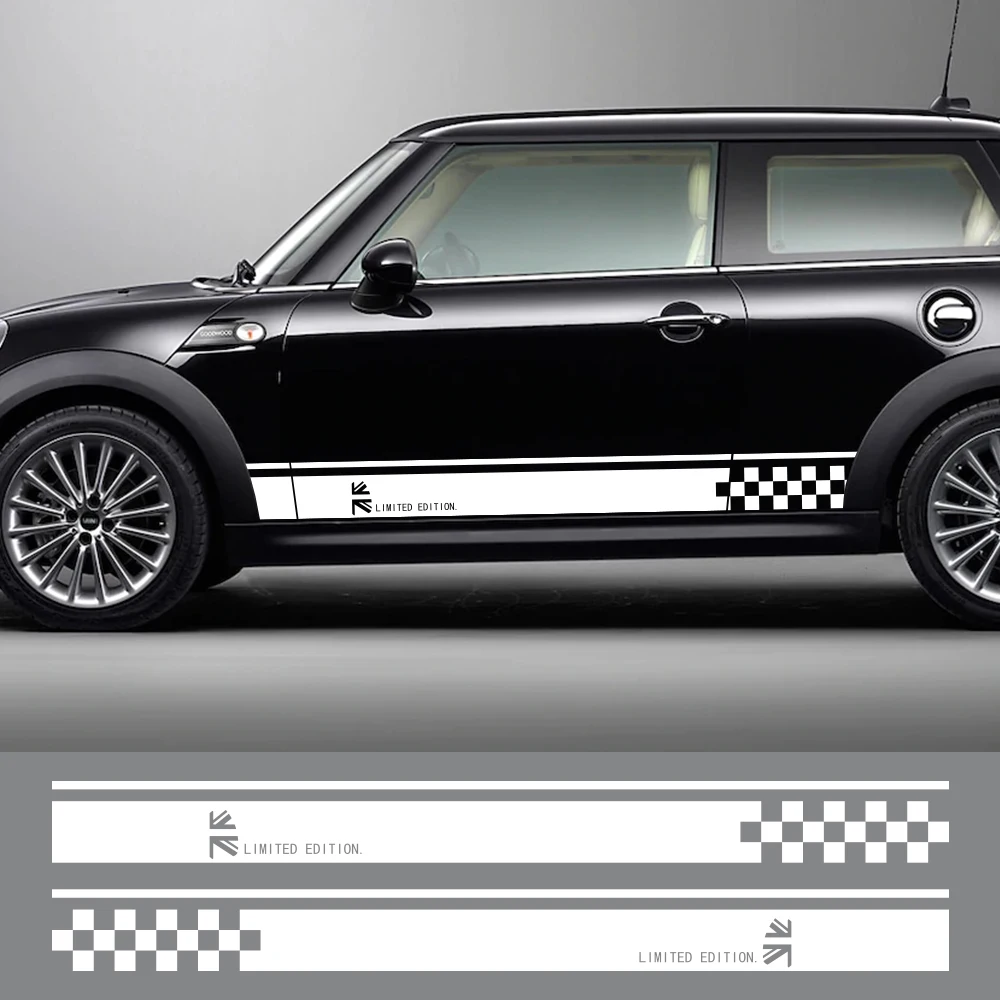 Car Door Side Stickers For Mini Cooper R56 R57 R58 R50 R52 R53 R59 CountrymanR60 F60 F55 F56 F54 Auto Limited Edition Decal