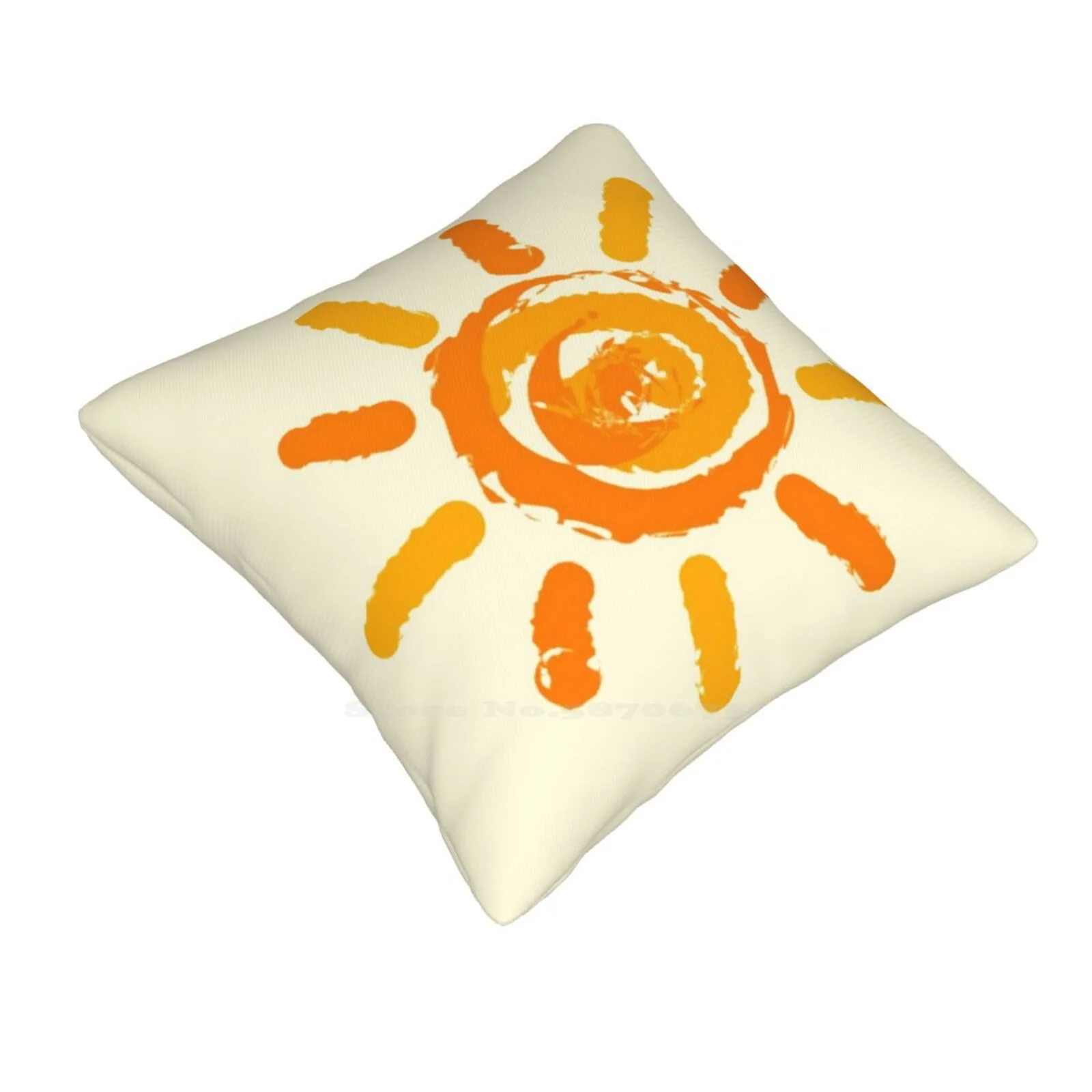 Bright Sun Pillow Cover Hug Pillowcase Bright Sun Sunshine Orange Sun Summer Sunny Hot Fiery Springtime Spring Season Bloom