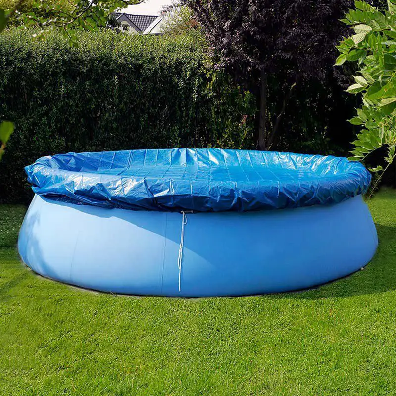 Cubiertas de piscina para piscinas sobre el suelo de 6 pies/183CM, cubierta redonda para piscina sobre el suelo para jardín al aire libre, paño protector contra la lluvia